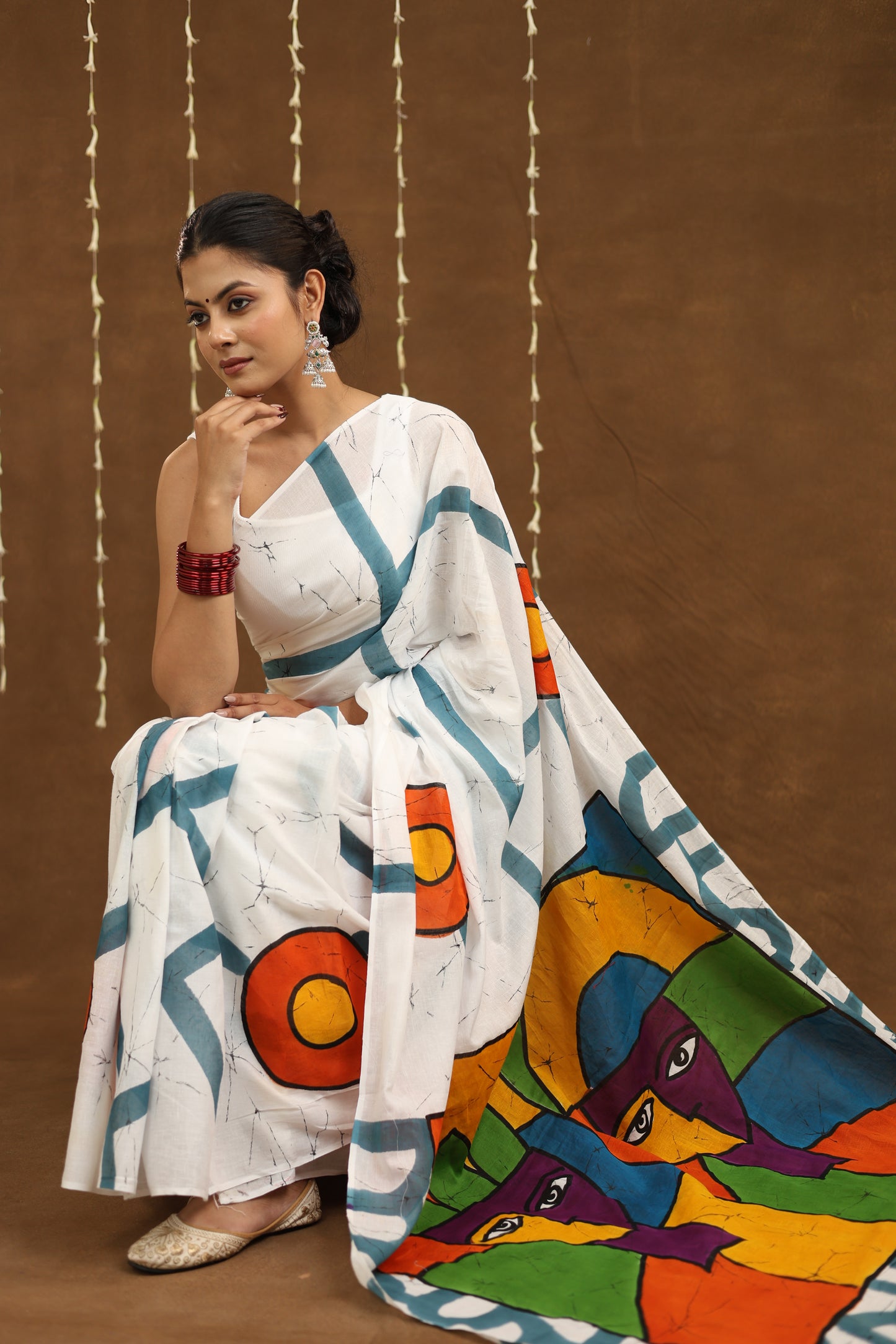 Chitrangi - Cotton Handpainted