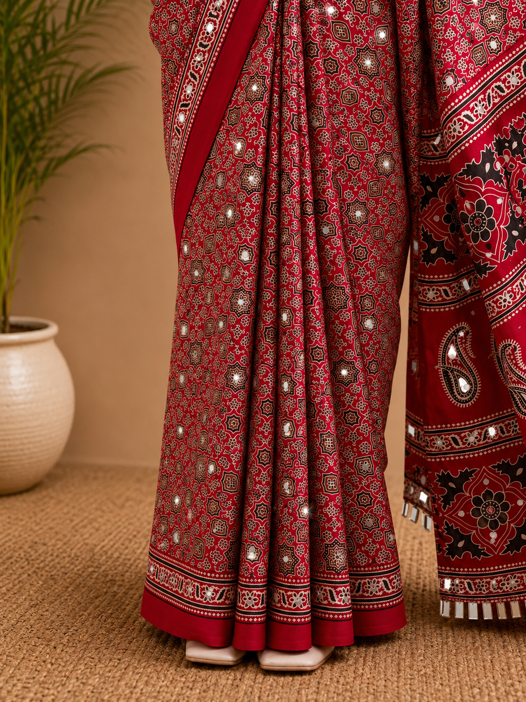 Kiranmayi - Satin Silk Ajrakh