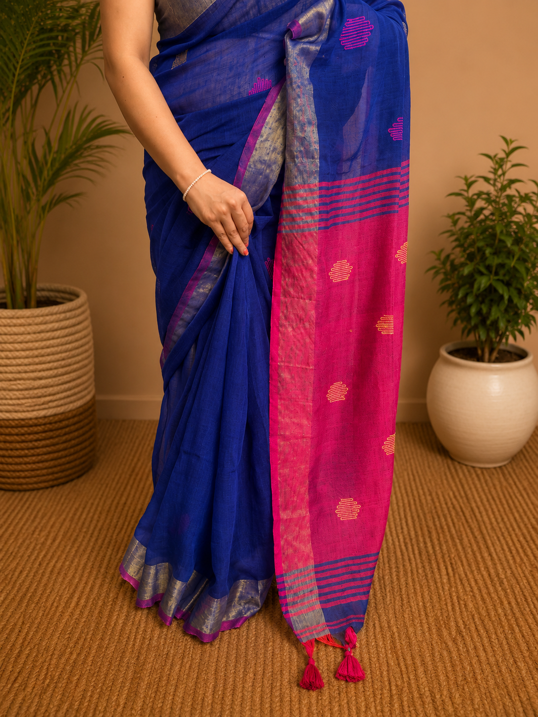 Neelragini -Linen Cotton