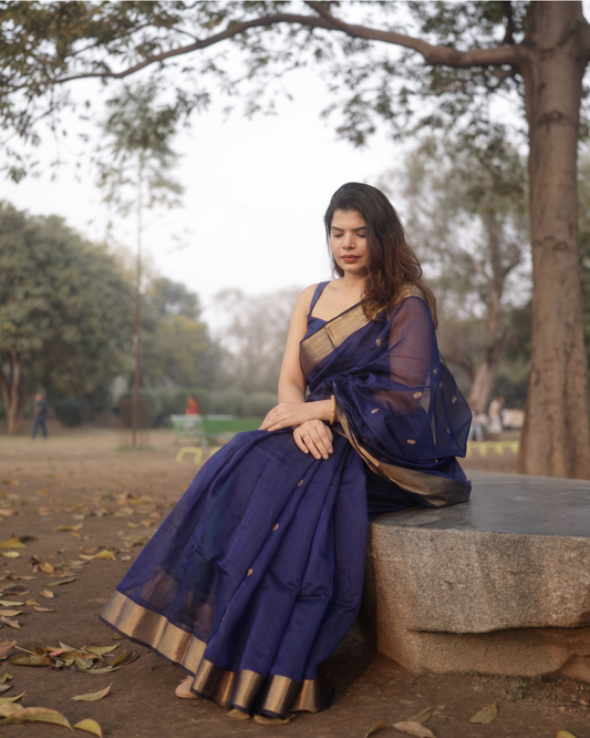 Neelprabha - Handloom Maheshwari