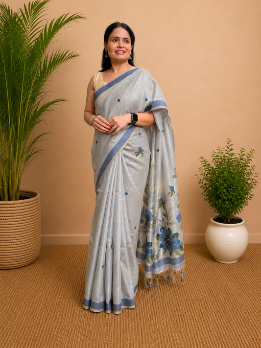 Pushparekha- Cotton Silk
