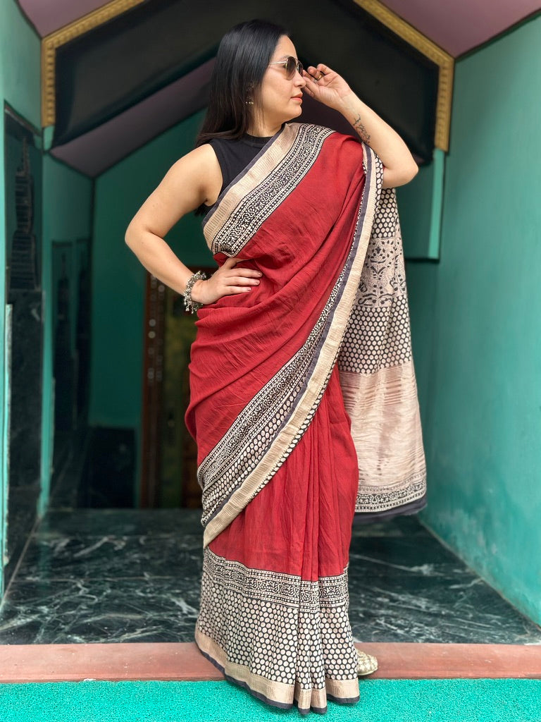 Ragini - Silk Handblock