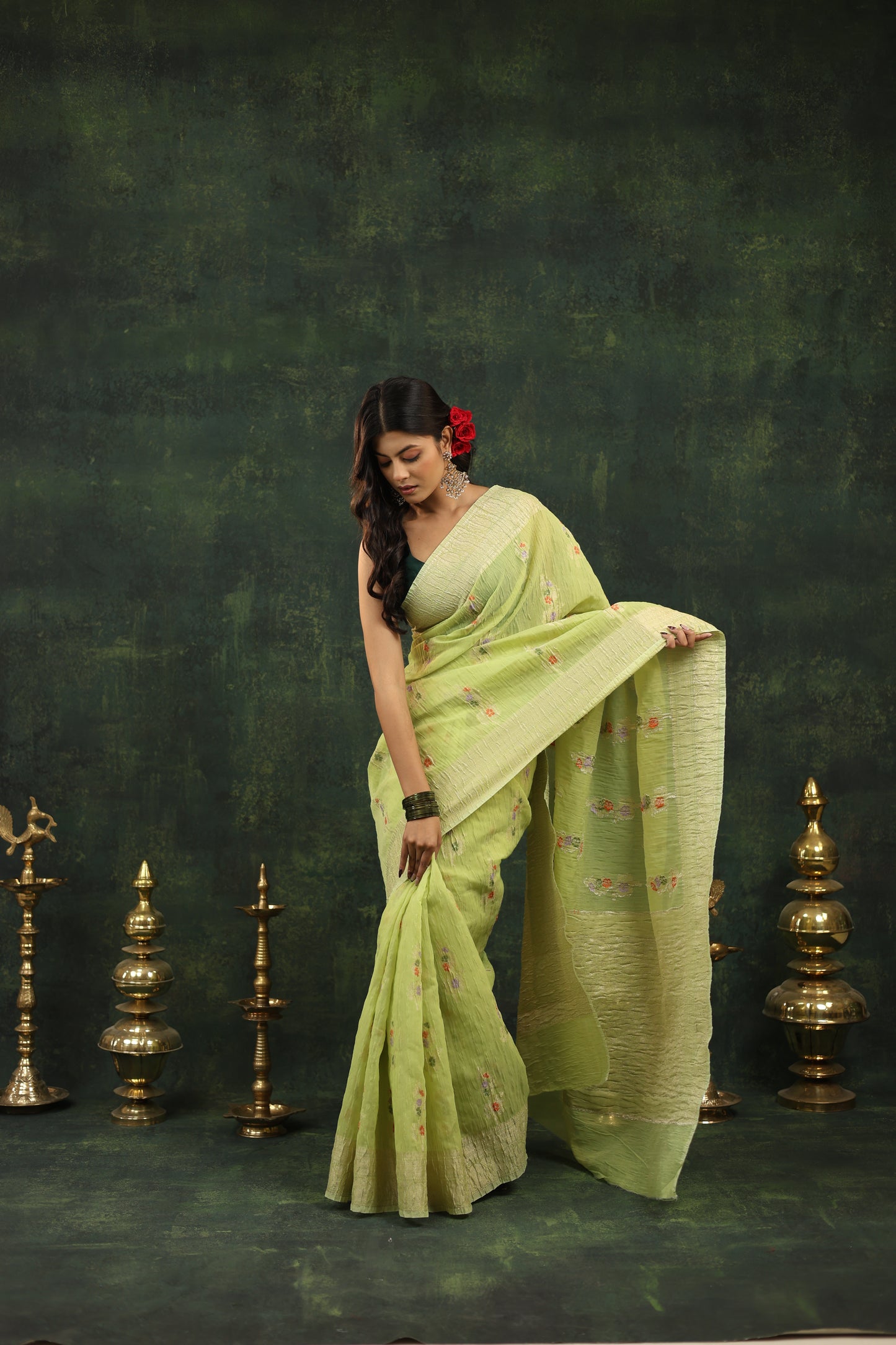 Naira -  - Festive Crush Silk Cotton Saree