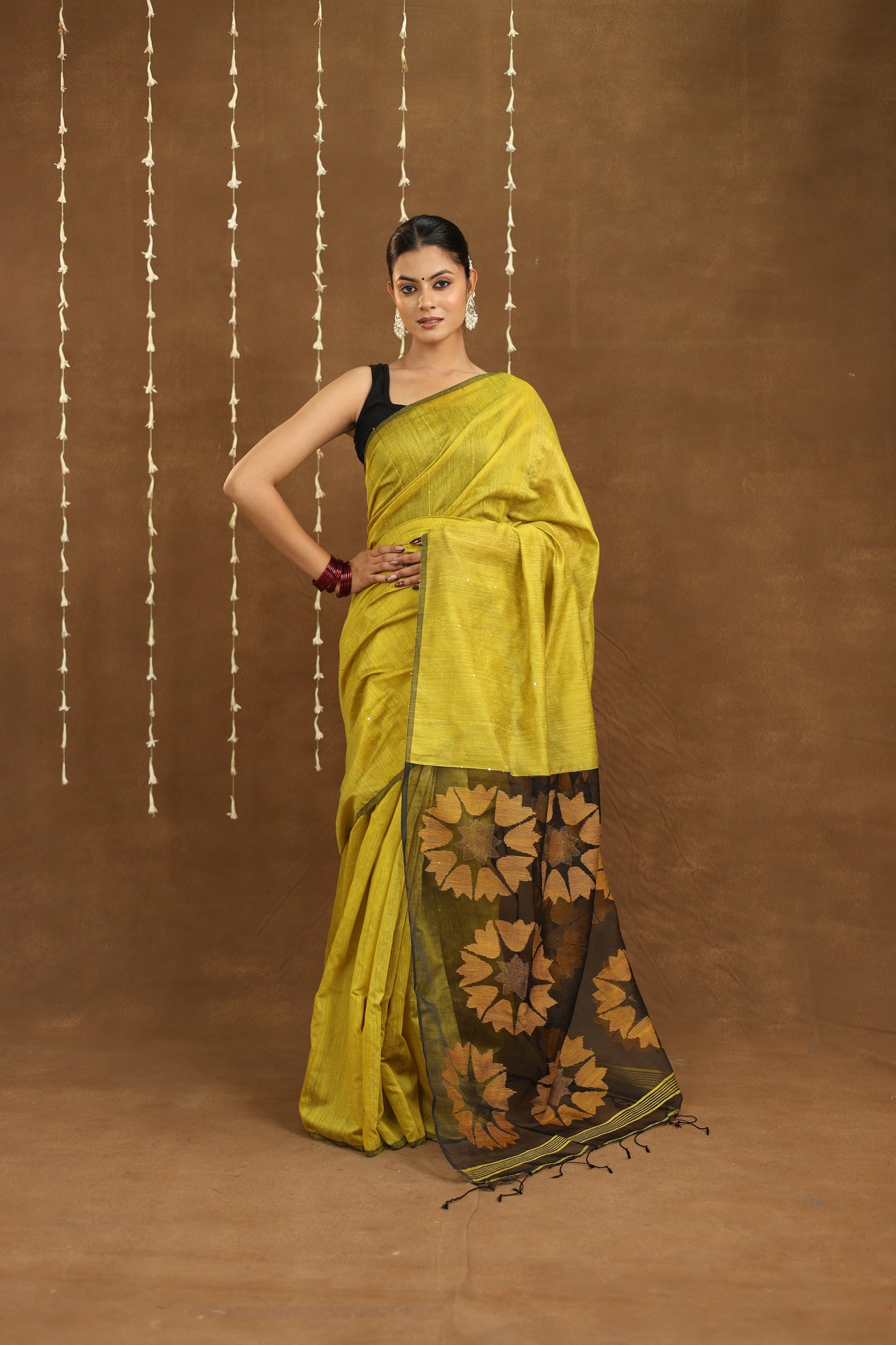 Basanti Phool - Matka Silk