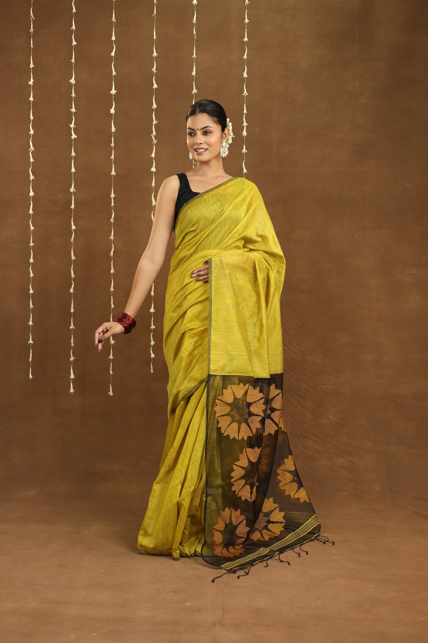 Basanti Phool - Matka Silk