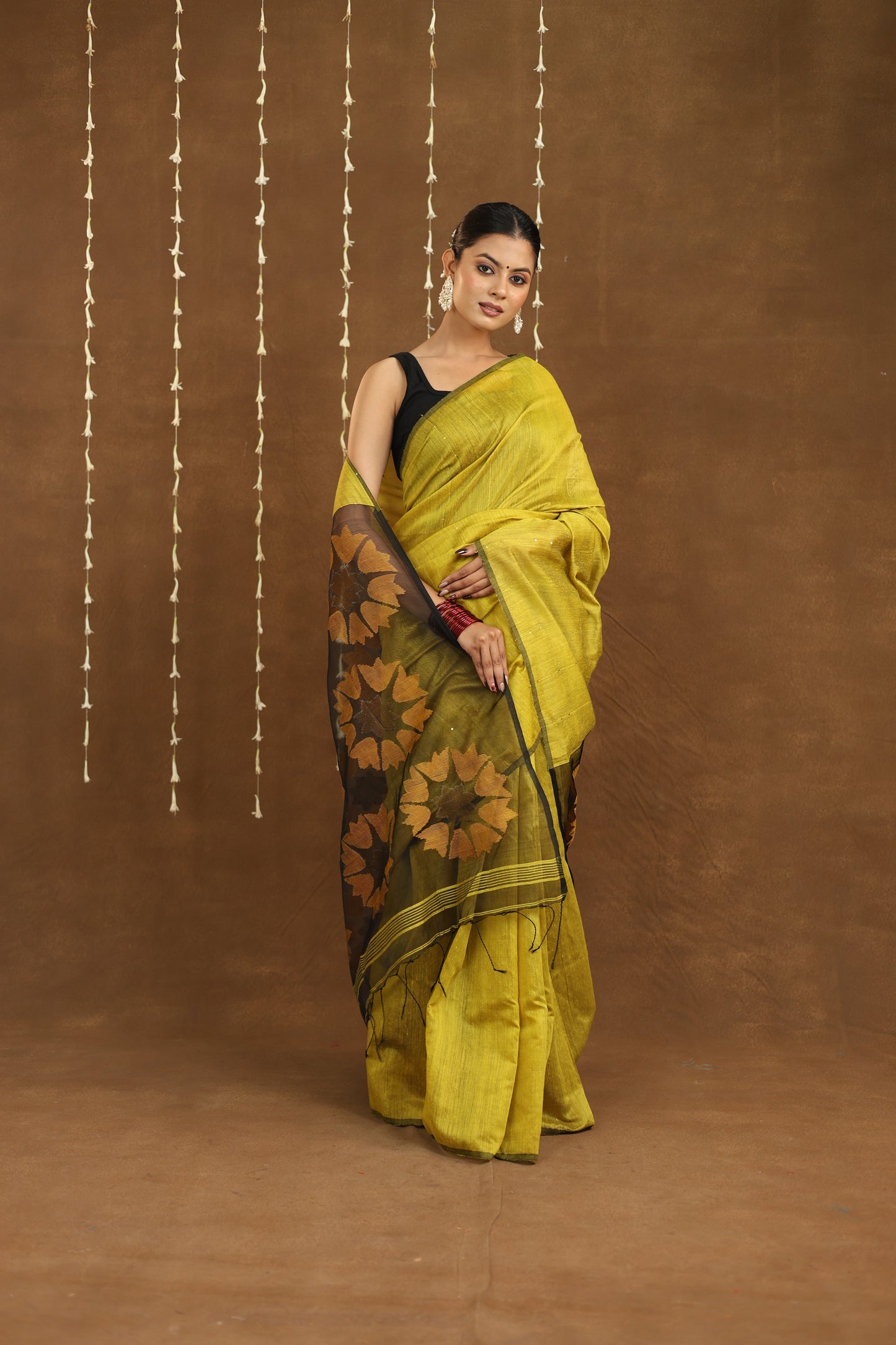 Basanti Phool - Matka Silk