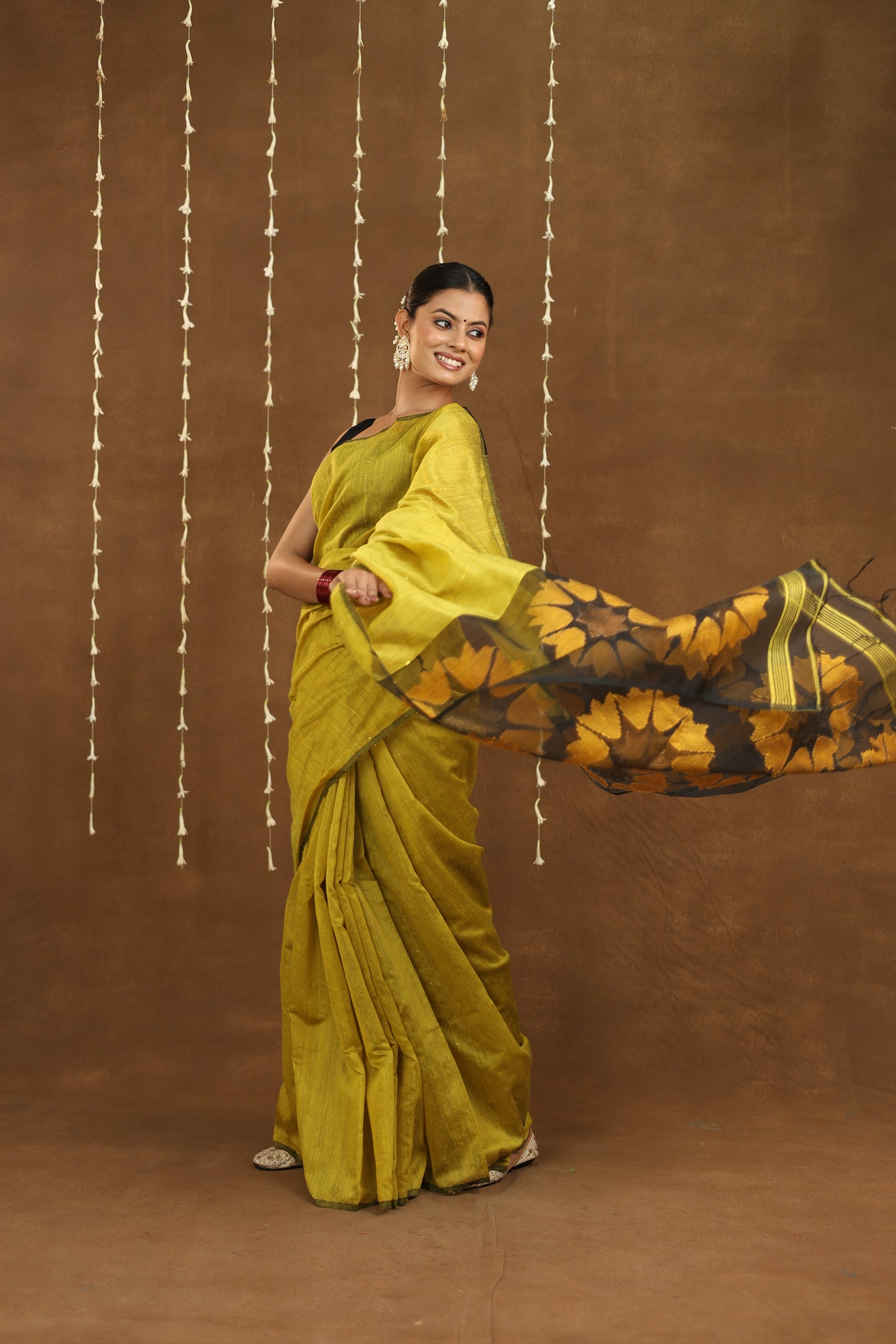 Basanti Phool - Matka Silk