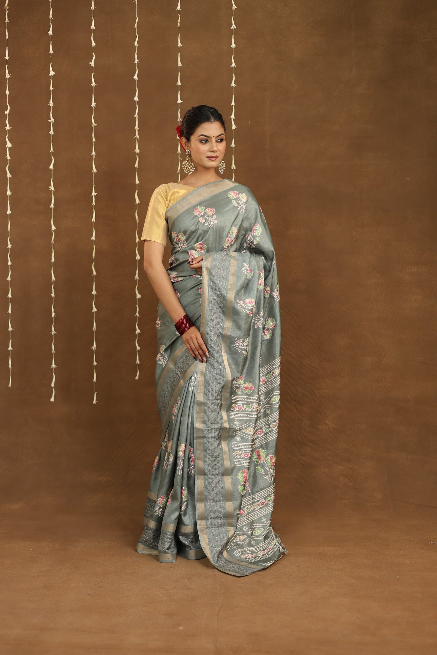 Kanthrekha - Silk Kantha