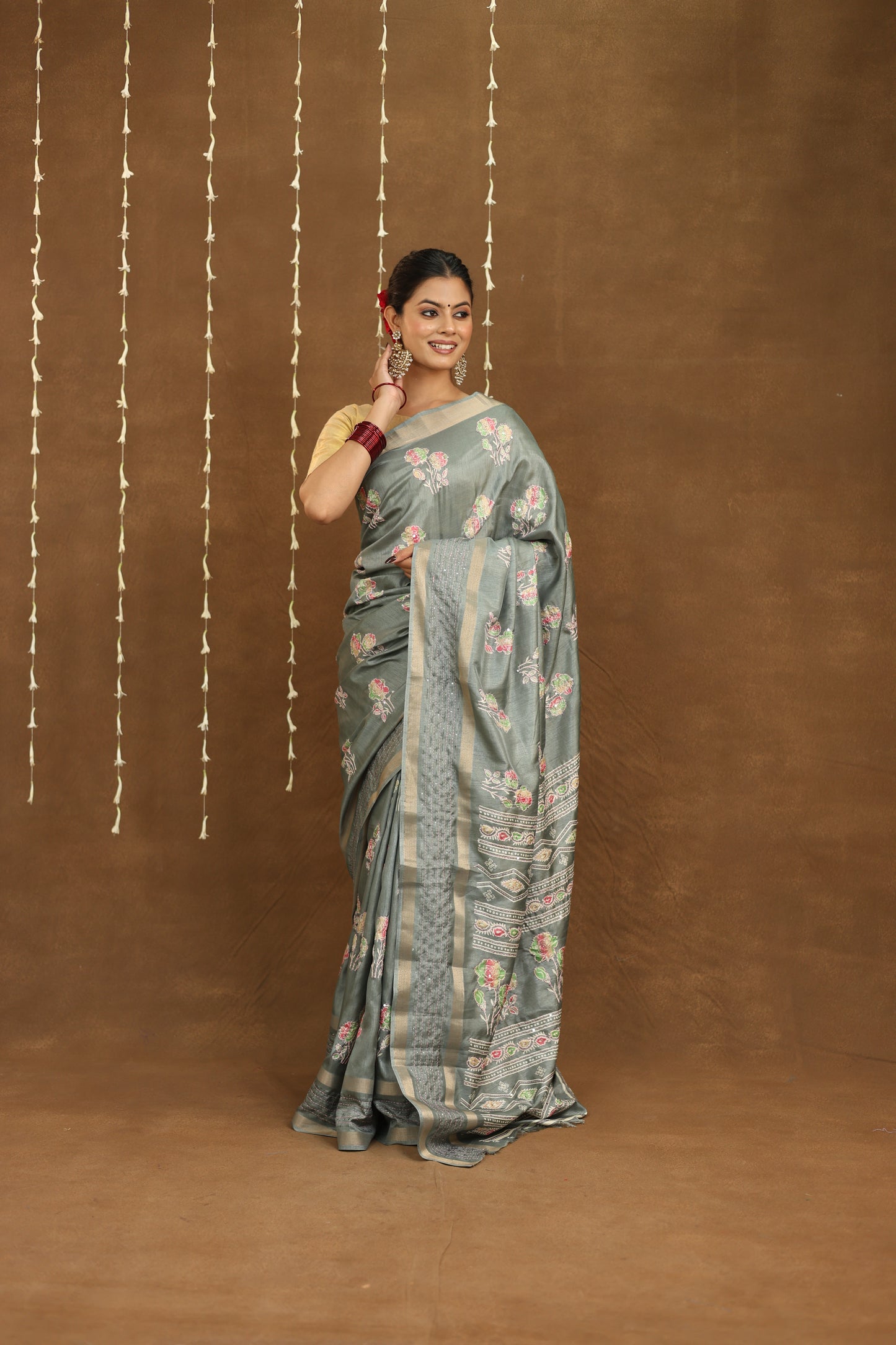 Kanthrekha - Silk Kantha