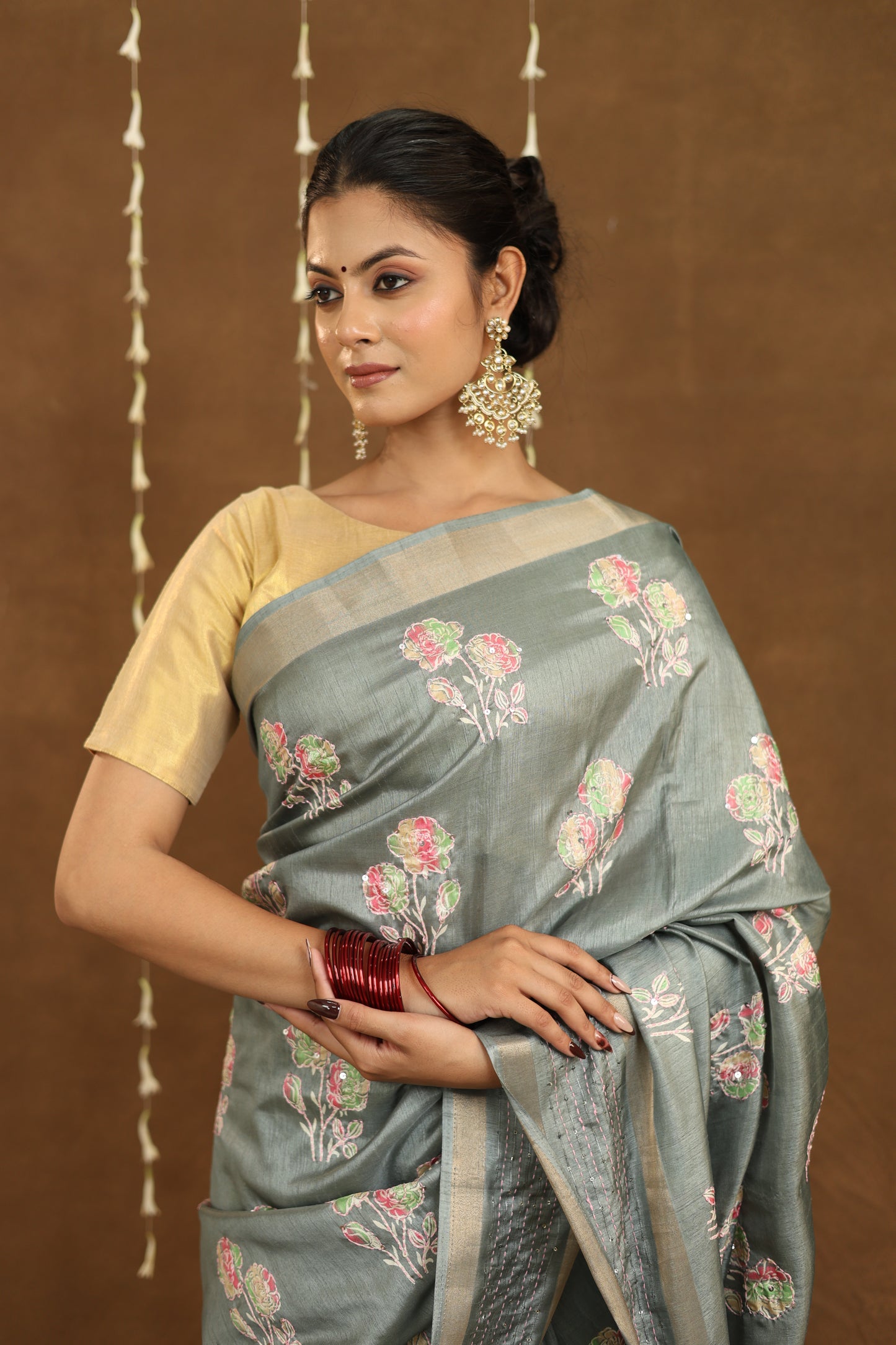 Kanthrekha - Silk Kantha