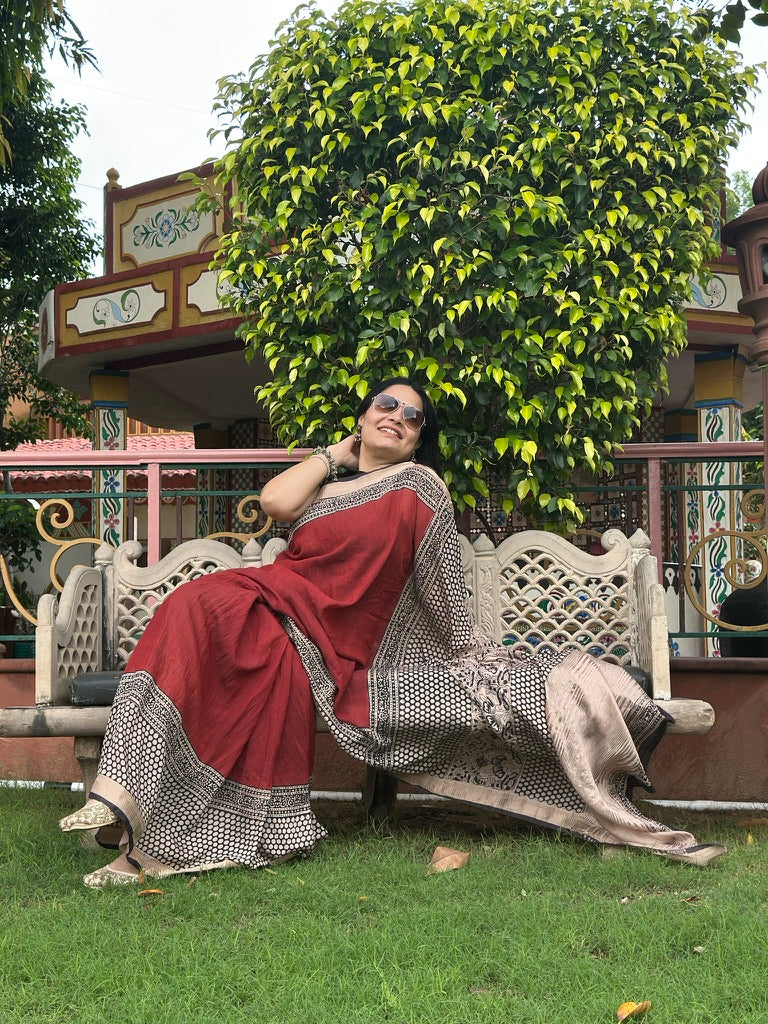 Ragini - Silk Handblock