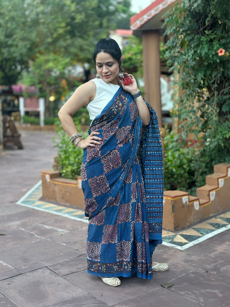 Neelmaati - Cotton Handblock