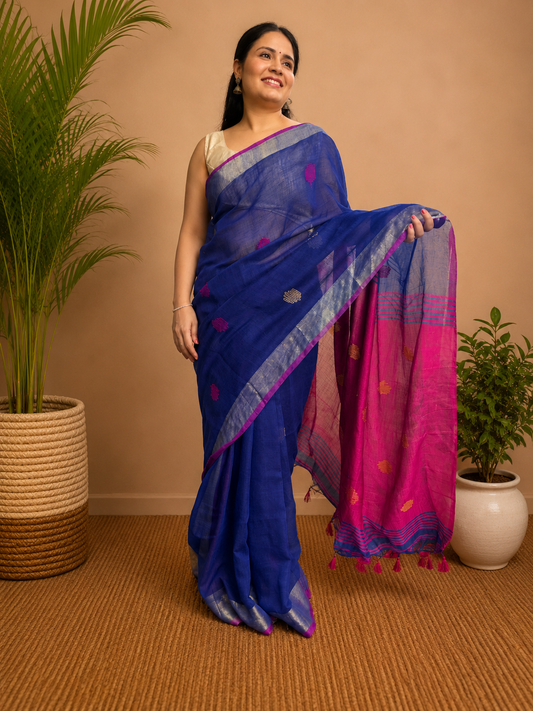 Neelragini -Linen Cotton