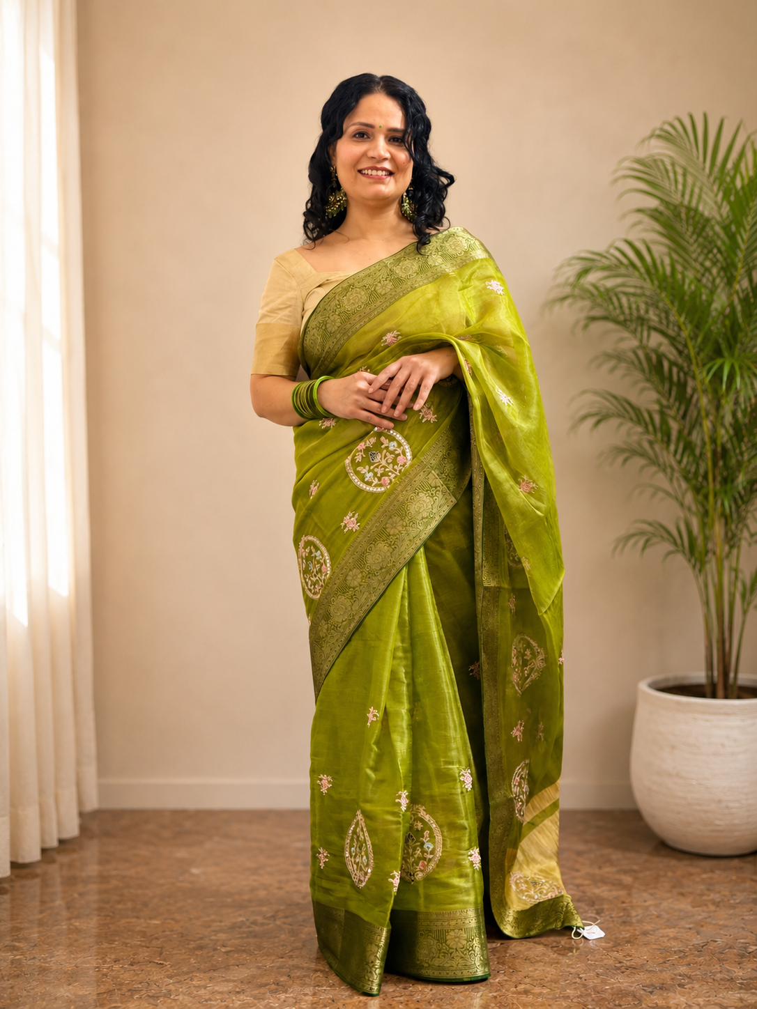Haritābhā - Festive Organza
