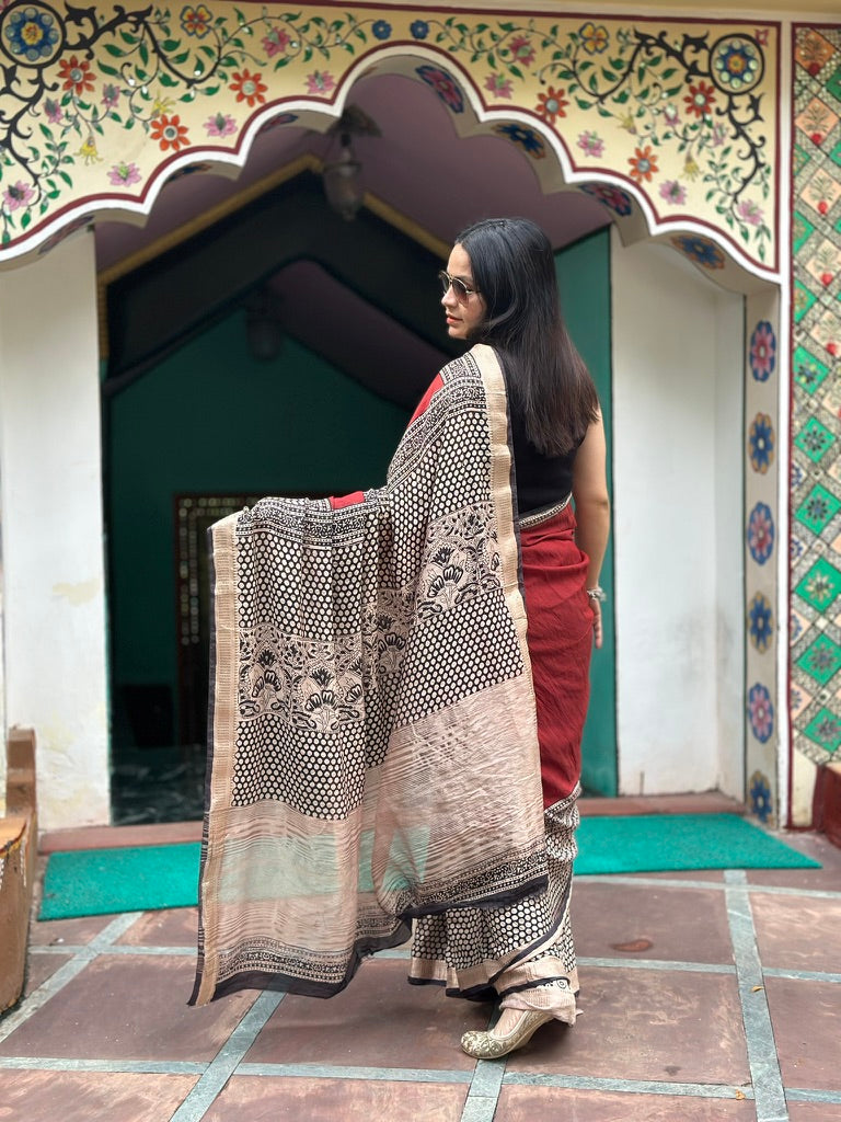 Ragini - Silk Handblock