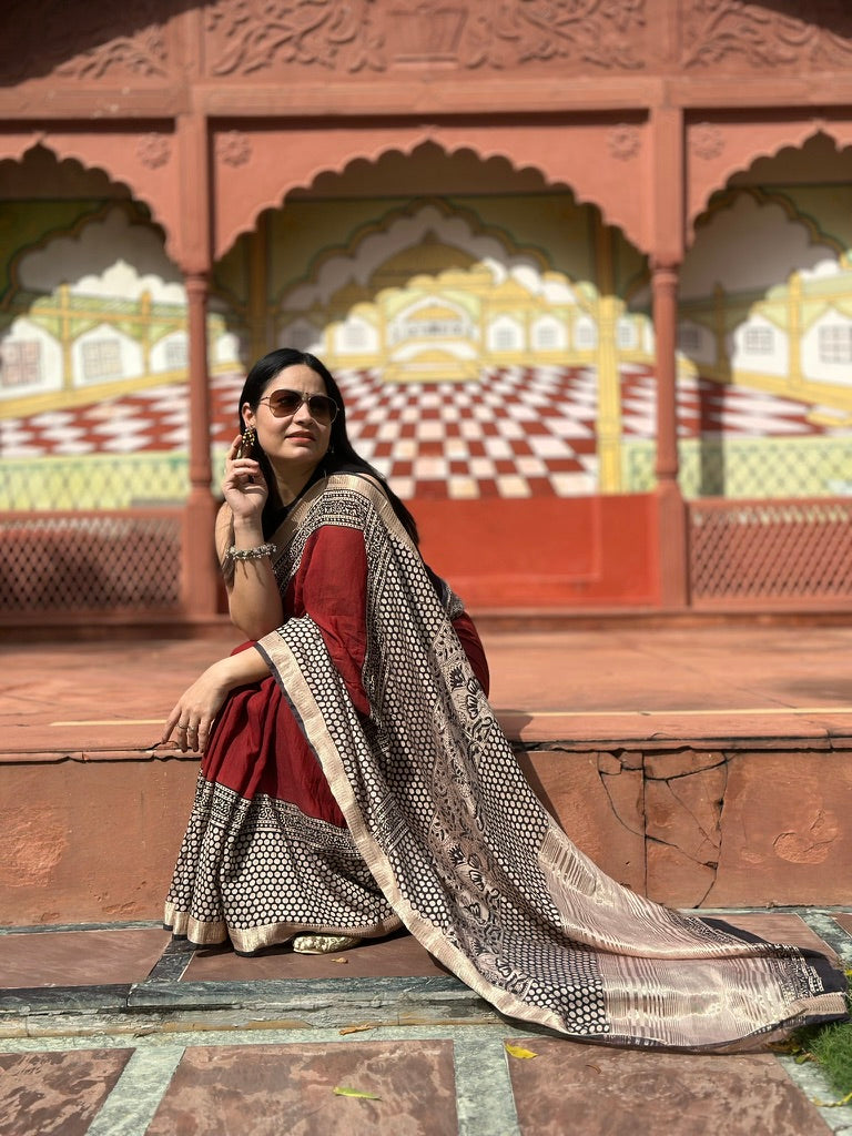 Ragini - Silk Handblock