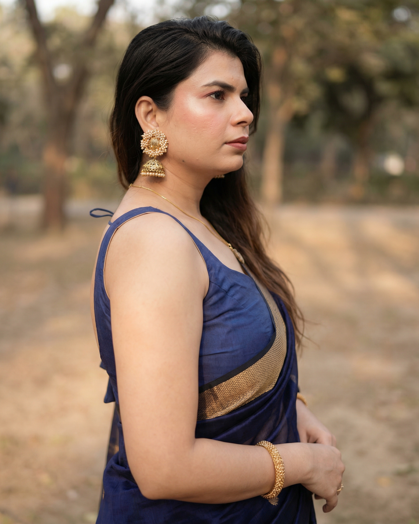 Neelprabha - Handloom Maheshwari