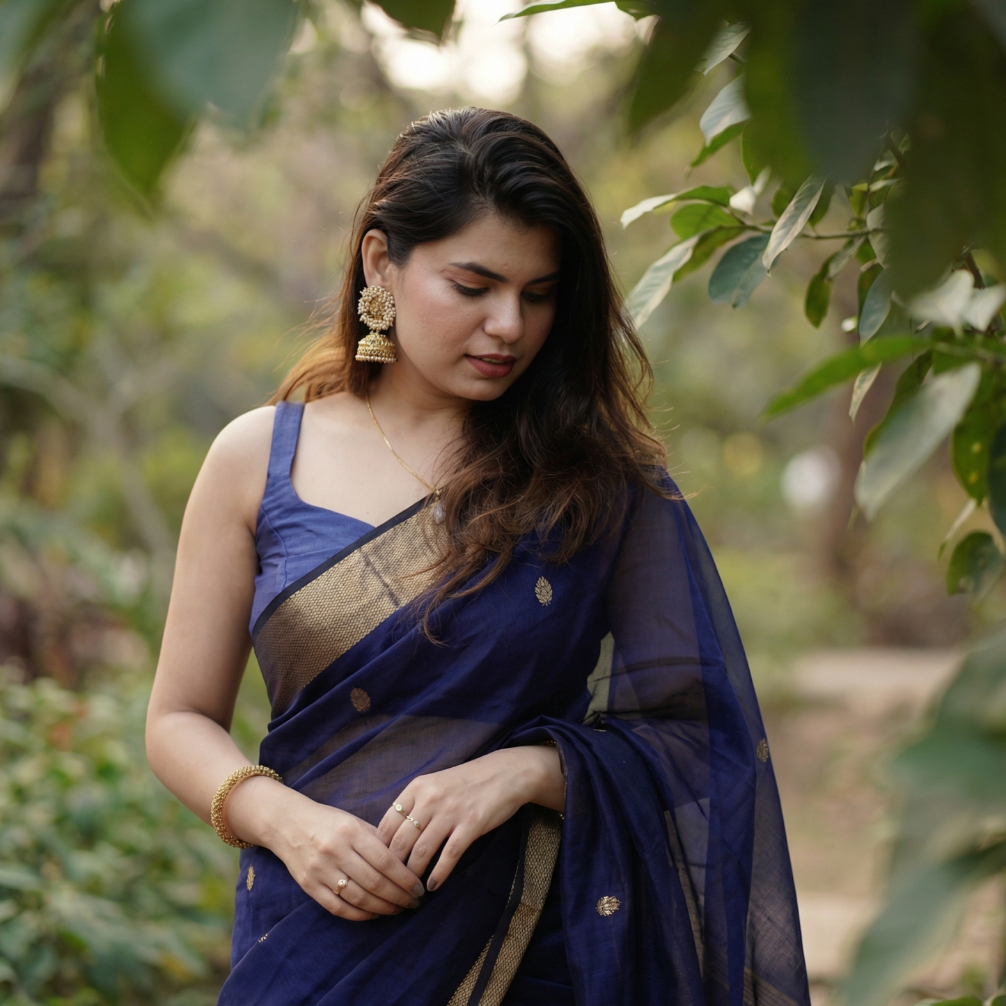 Neelprabha - Handloom Maheshwari